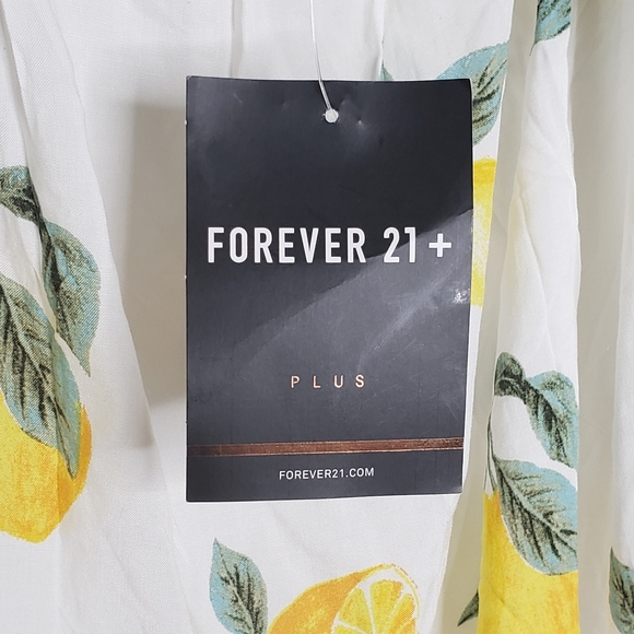 Forever 21+ Lemon Print Off the Shoulder Crop Top - Picture 13 of 14